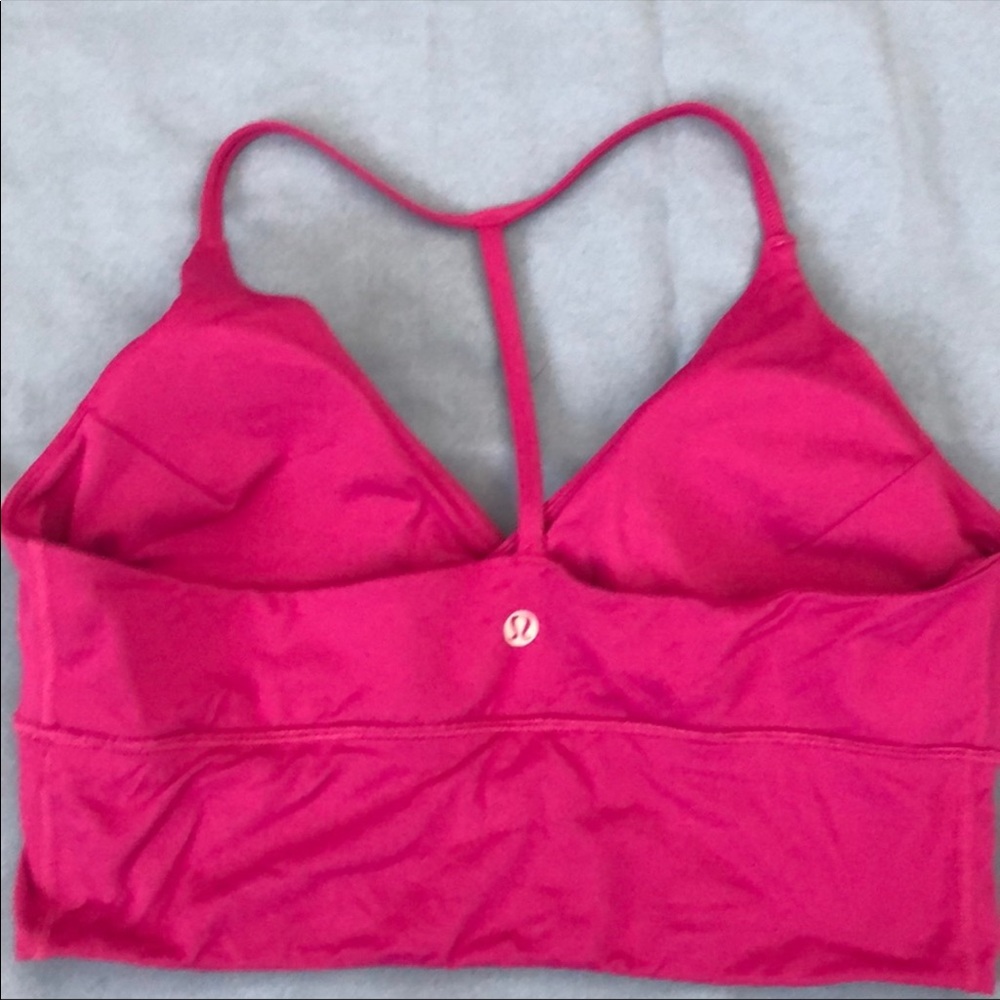 LuLuLemon pink sports bra
